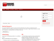 Tablet Screenshot of doorsadvertising.com